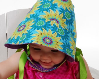 Brimmed Baby Bonnet Sewing Pattern / Reversible Baby Bonnet / Baby Sun Bonnet / Baby Sewing Pattern / Summer Bonnet / Easter Bonnet