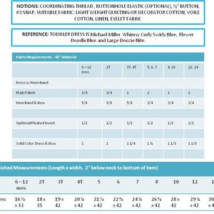 Sew Stylish Pillowcase Dress PDF Sewing Pattern W/Detachable Bow 6 Mos. 14 Children Clothing image 4