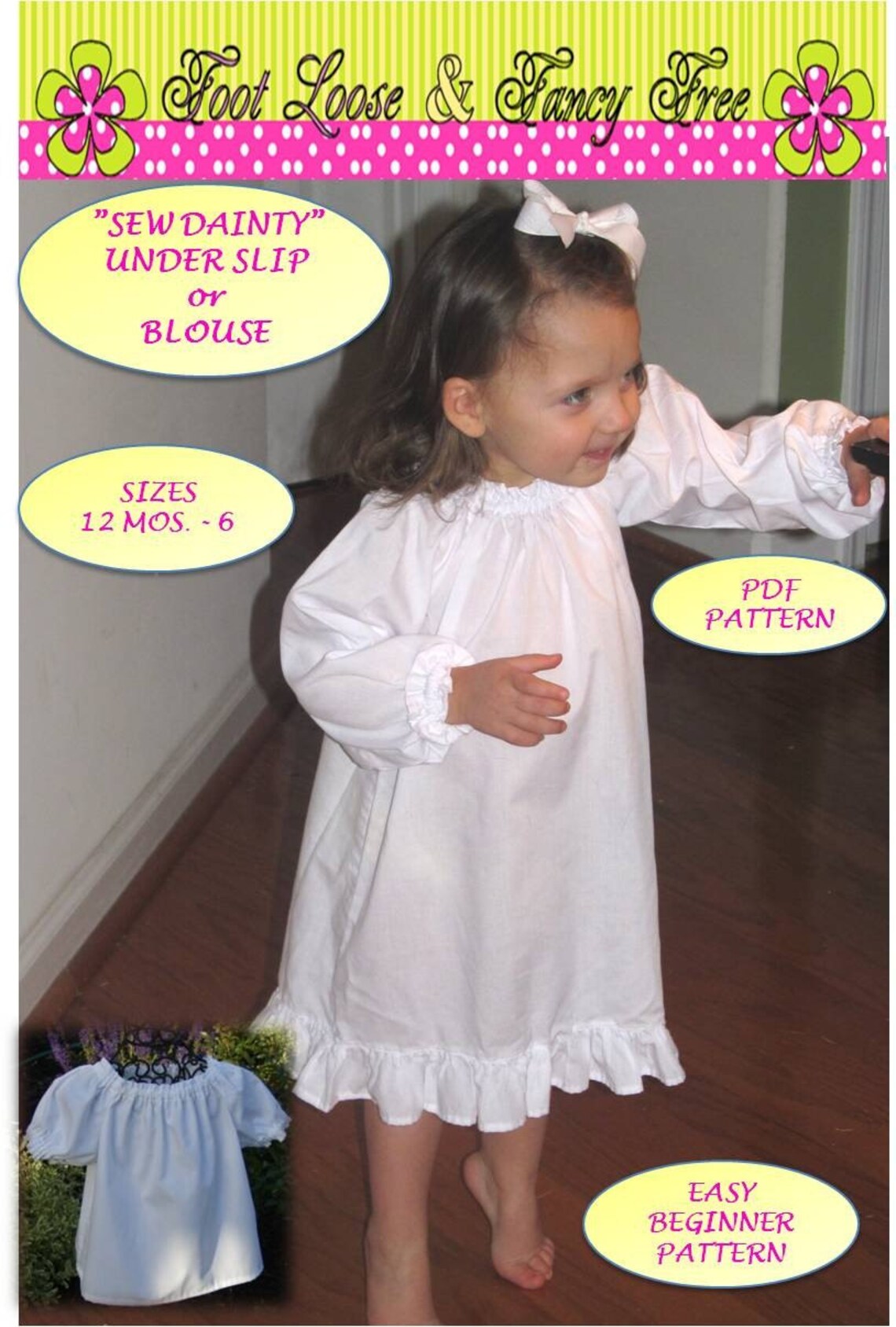 Pillowcase Dress Petticoat or Blouse and Big Bow All 3 Pdf Etsy