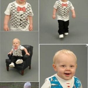 Boy SEW DAPPER Appliquéd Vest or Suspenders with Assorted Ties PDF Pattern Sizes Newborn-5 image 3