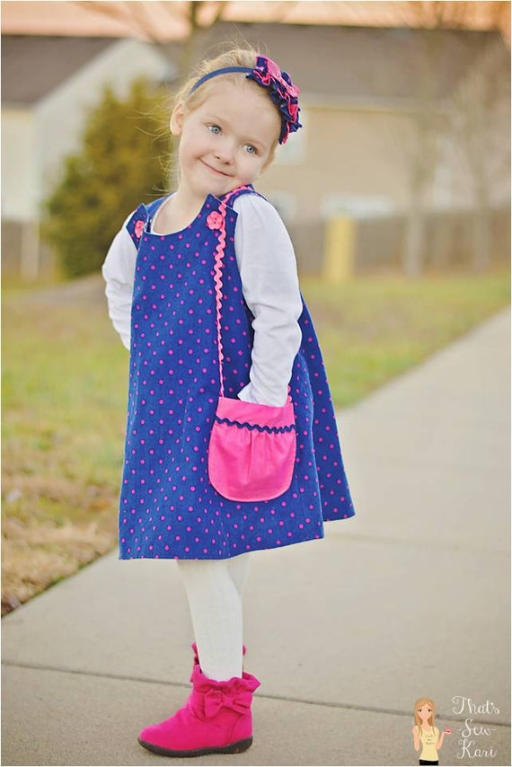 infant a line dress pattern Perfect - Baby and Toddler - 6 Months to 6 Child - Classic Reversible Dress / Jumper PDF Pattern newborn baby dress pattern measurements