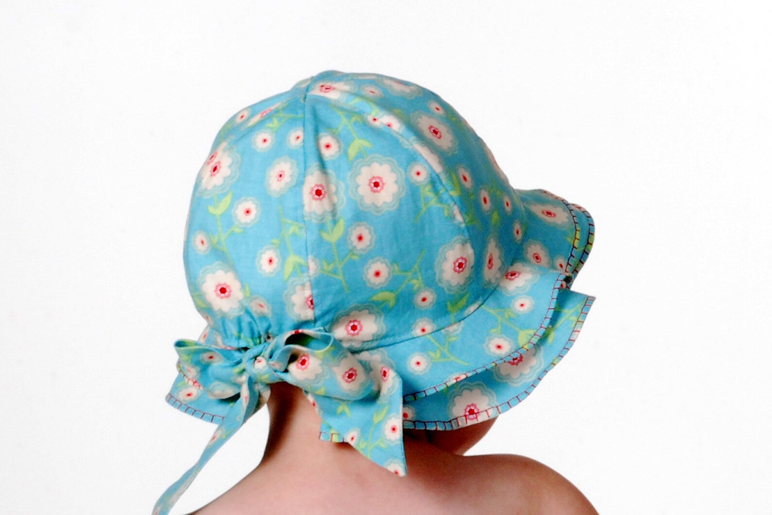 Baptism Cap Cocomelon Bucket Hat, Reversible Sun Hat For Toddler