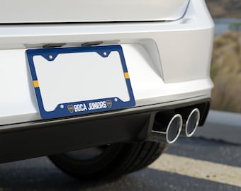 Boca Juniors Metal License Plate Frame / Marco para Placa de Carro
