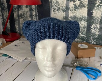 Warm Crochet Cat Hat