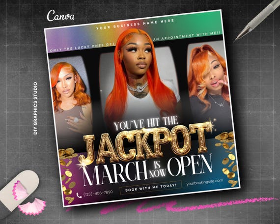March Booking Flyer, March Madness Flyer, St. Patricks Day Flyer, Lucky Hair Flyer, MUA Flyer, Hair Flyer, Lash Flyer, March Books Open