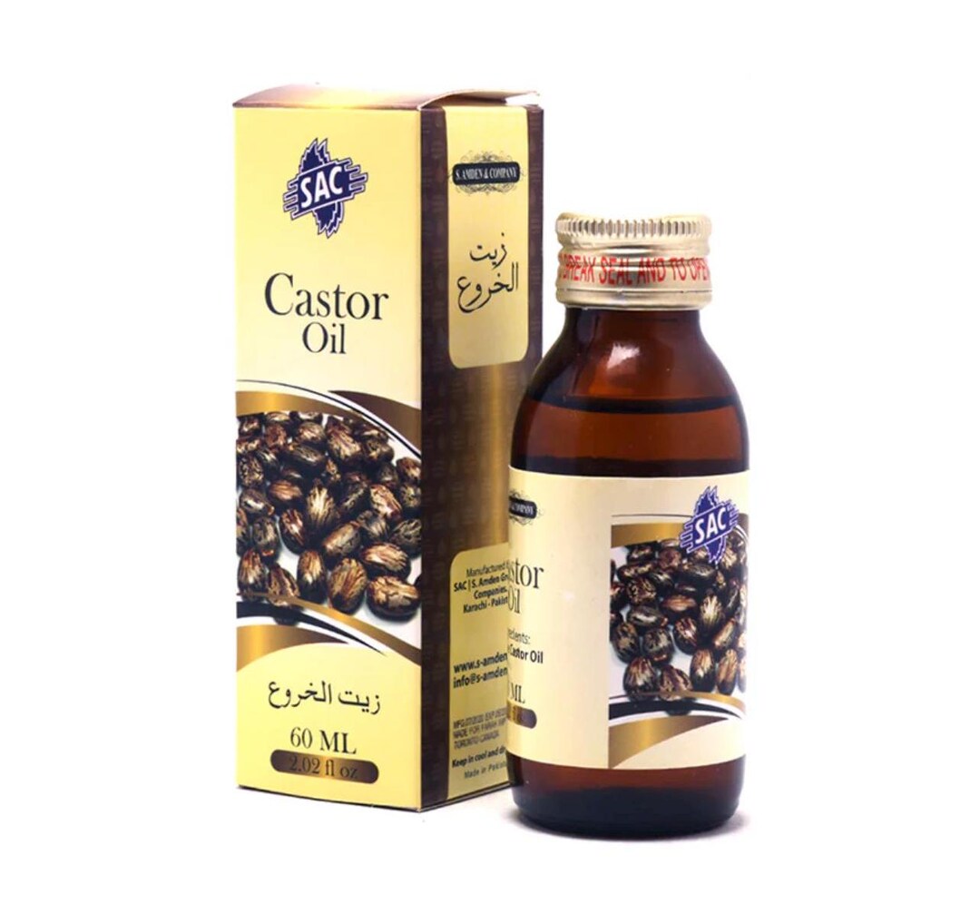 Pure Castor Oil Cold Pressed in a Glass Bottle زيت خروع طبيعي - Etsy