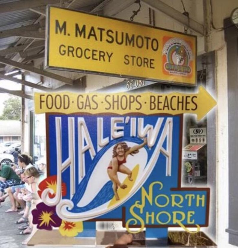 Haley Led Sign Haleiwa Hawaii LED Sign: Vintage Style Home Decor Light - Etsy