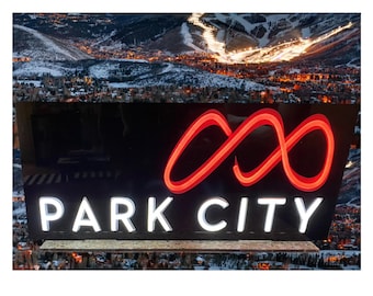 Park City Utah LED Neon Sign: Home Decor Light