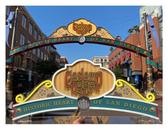 Gaslamp Quarter San Diego LED Sign: California Wall Art