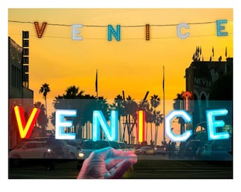 Venice Beach LED Neon Sign: California Home Decor