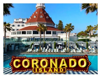 Coronado Island LED Neon Sign: San Diego Wall Art