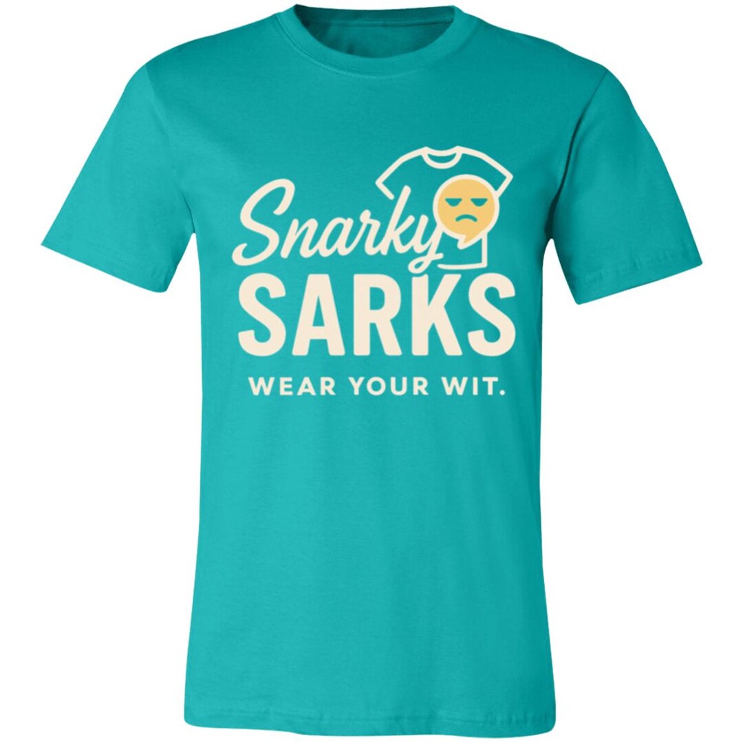 Snarky Sarks Logo Light Print T-shirt - Etsy