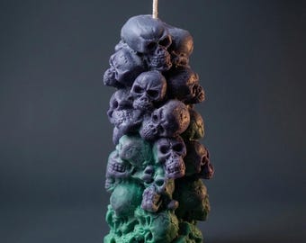 Custom skull Totem candle