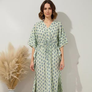 fall caftan dress Hale Bob Women's Aileen Silk Caftan Dress - Pink main image 0