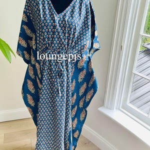 Plus Size Strand vertuschen, Kaftan Kleid, Sommer Style, Baumwoll Kaftan für Frauen, Strand vertuschen, Hand Block Print Abaya Kleid, indischer Kaftan
