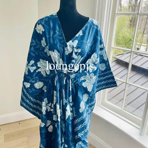 Indian Kaftan, Summer Style Caftan, Plus Size Clothing, Tropical Vacation Dress, Beach Wear, Women Clothing, Coastal Clothing, Island Luxe