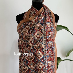 Handblock bedruckter Baumwollsarong: Boho Beach Wrap Schal