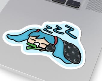 Pegatina de Miku dormida