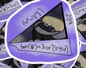 Atrapado por la pegatina aritmética poligonal