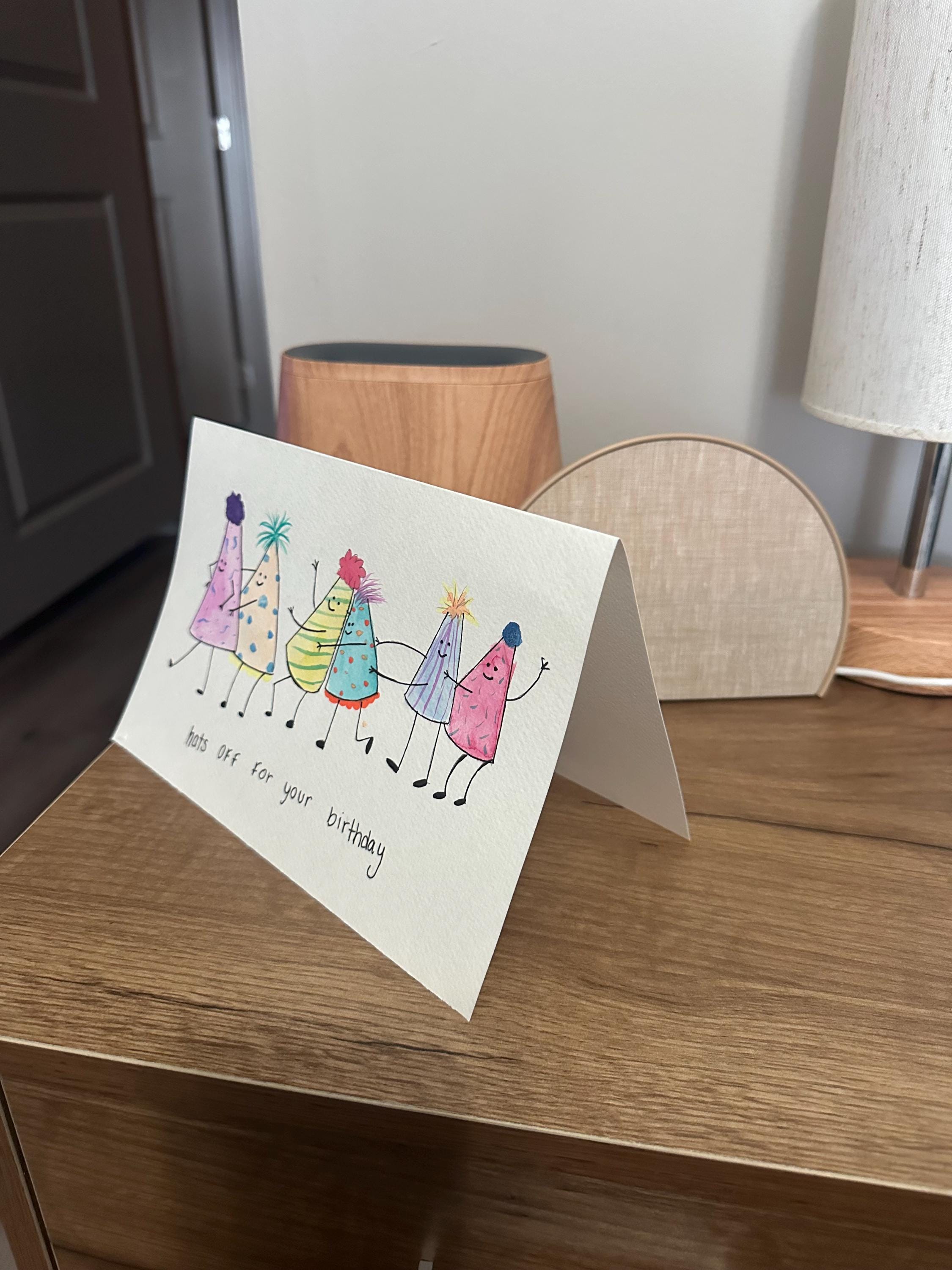 Handmade Watercolor Birthday Card - Etsy