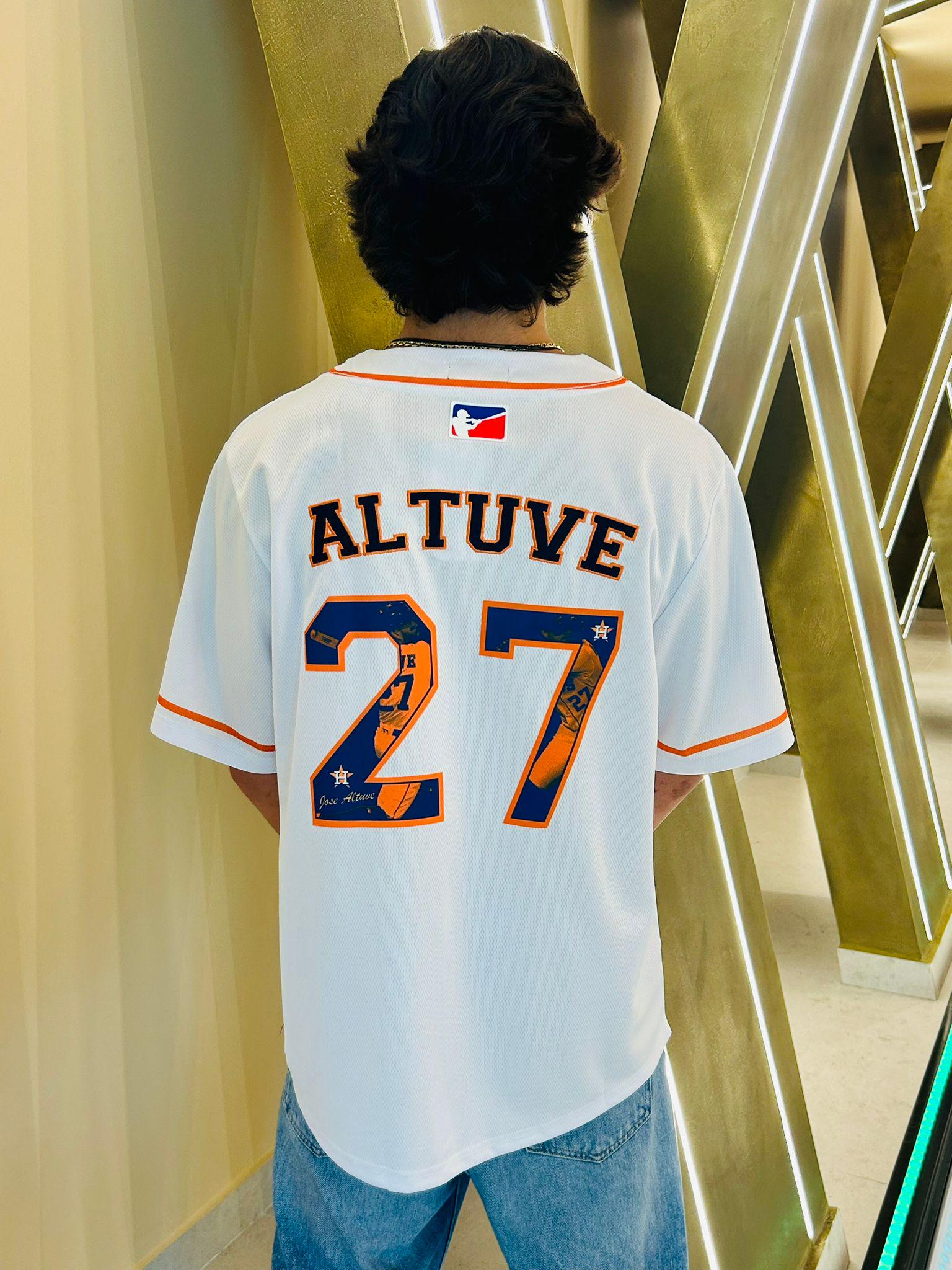 Houston 27 Streetwear Baseball Jersey, Orange Navy Embroidered