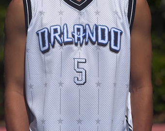 Orlando -Star City - Premium Basketball Jersey - Stitched 5 Athlete Edition - 90s Retro Streetwear Mesh - Gift for Hoops