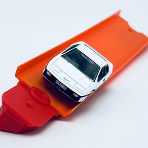 6pc Banked Track Holder  | Compatible with Hot Wheels and Matchbox Cars and Track | 1/64 Scale