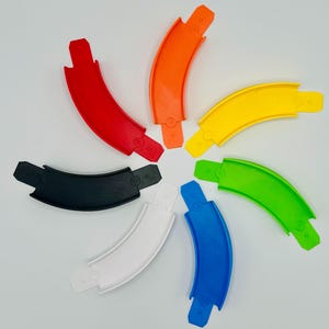 Turn! 45 Degree banked turn | Compatible with Hot Wheels and Matchbox Cars and Track | 1/64 Scale