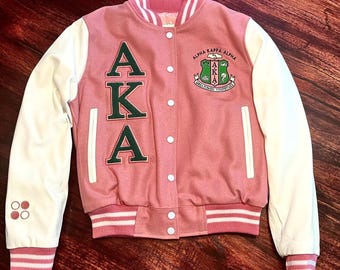 Anpassade Varsity-jackor Personlig Varsity-jacka Letterman-jacka Varsity-jacka Basebolljacka Lag-Varsity-jackor Grekisk Varsity-jacka