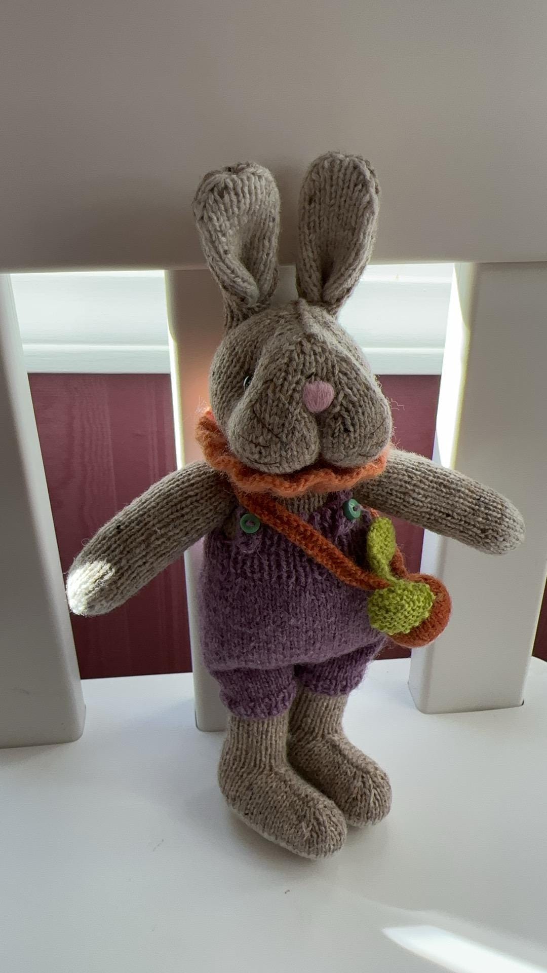 Handmade Knitted Stuffed Bunny - Etsy