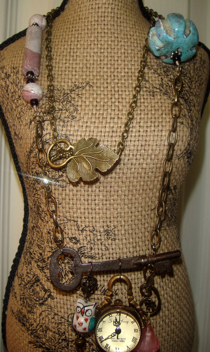 What Time is It.....key Necklace MARKED DOWN Etsy