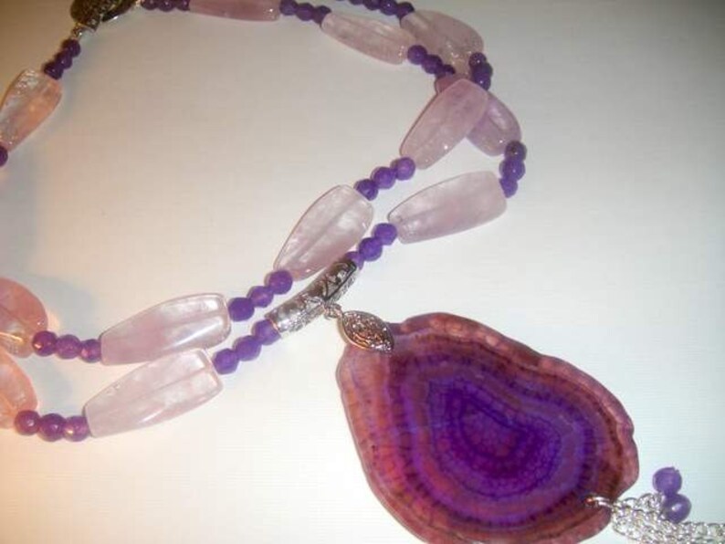 Purple in Duplicate Amethyst and Geode Druzy Agate MARKED DOWN image 3