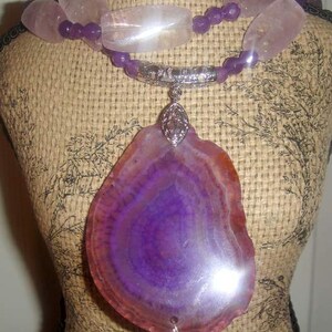 Purple in Duplicate Amethyst and Geode Druzy Agate MARKED DOWN image 2