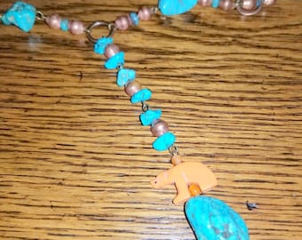 Copper and Turquoise MARKED DOWN