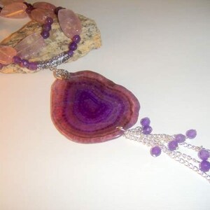 Purple in Duplicate Amethyst and Geode Druzy Agate MARKED DOWN image 5