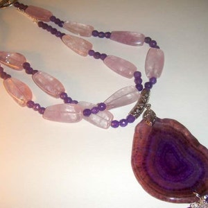 Purple in Duplicate Amethyst and Geode Druzy Agate MARKED DOWN image 4