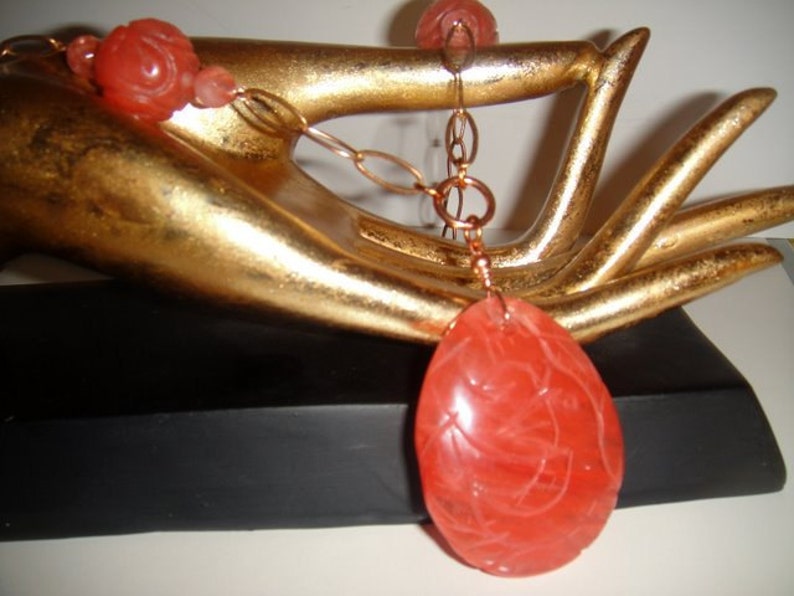 Quartz Brings Good Luck and Fortune cherry Quartz Necklace Etsy