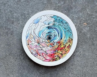 ELEMENTS VINYL STICKER - Perfect for water bottles, laptops, foreheads, ect.