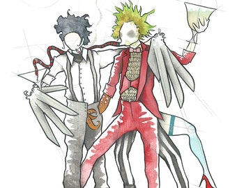 Beetlejuice and Scissorhands walk into a bar...