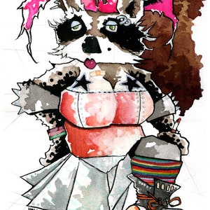 Rollergirl Raccoon