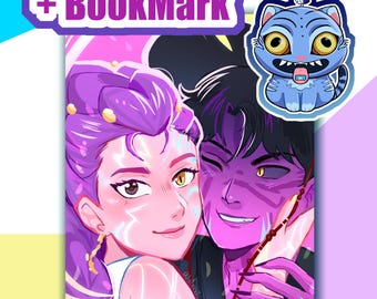 HUNTRIX Kpop Demon Hunters + BookMark | Print | Fanart Illustration
