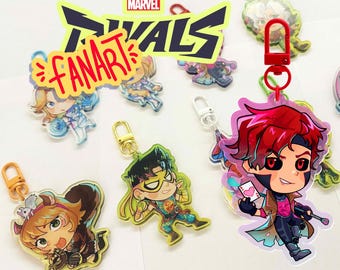 Marvel Rivals Acrylic Keychains | Superhero Keychains