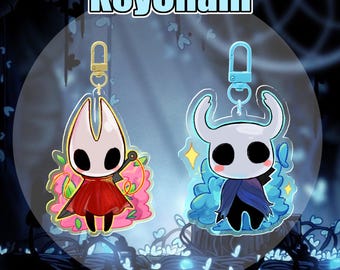 KeyChain Hornet and Hollow |Acrylic Keychain and Plush Keychain | Hollow Knight | hollow knight silksong