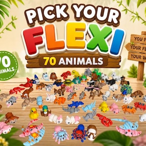 3d Printed Detailed Mini Pocket Pets Flexi Toy