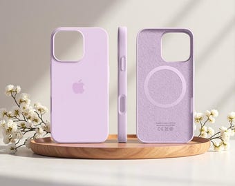 Liquid Silicone Soft Phone Case for iPhone 16 15 14 13 12 Pro Max Wireless Charging Compatible