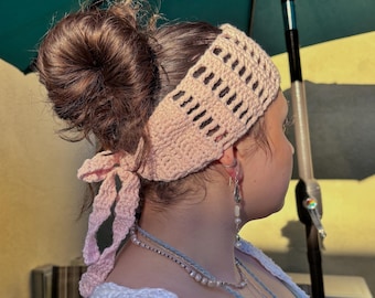 boho bliss crochet hair wrap headband
