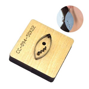 Leather Earring Cutting Die/ /Sizzix Compatible / Manual Leather Cutting/leather cutting die/steel punch/mothers day gift/leather tool