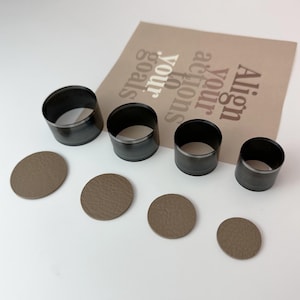 Matrice de découpe en cuir ronde en acier personnalisée, moule découpé avec poinçon en cuir design cercle, outil kraft d'artisanat en cuir en acier