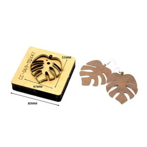 Retângulo personalizado couro papel brinco decoração corte regra de aço clique imprensa morrer ferramentas clicker artesanato diy presente do dia dos pais