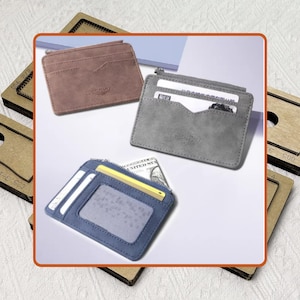 Porte-cartes|porte-cartes|emporte-pièce en cuir|matrice personnalisée|matrice de découpe|outils d'artisanat du cuir|des cadeaux pour lui|cadeaux de fête des pères-Noël découpés